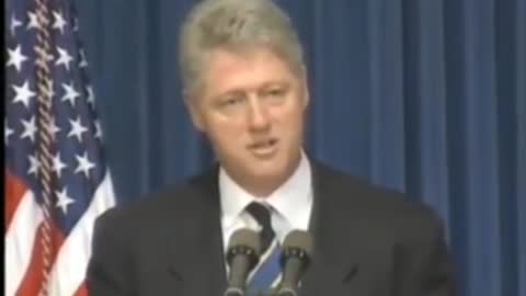 Bill Clinton in 1995 apologizing for Medical experiments victims