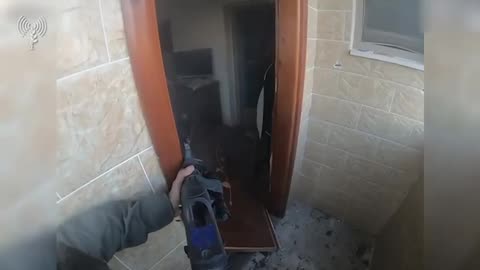 Action camera video of Israeli soldier wounded by grenade blast .