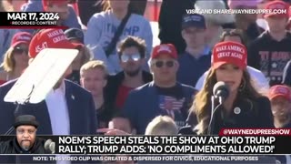 Noem's Speech Steals the Show at Ohio Trump Rally, But Trump Adds 'No Compliments Allowed!'