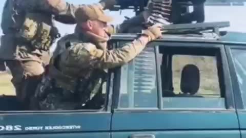 A DShK mounted on a pickup truck in use by pro-Russian forces on Ukraine's Eastern Front