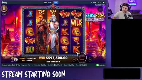 ROSHTEIN WINS MILLIONS ON AN INSANE 10,000X ZEUS VS HADES WIN!