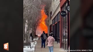 Explosions and Smoke Billow from Four-Alarm Fire in Buffalo, New York