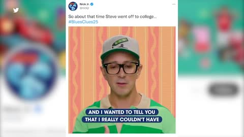 Steve from 'Blue's Clues' delivers a heartwarming message on Twitter - FULL VIDEO