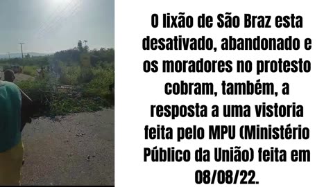 Comunidade quilombola interdita BA em Santo Amaro em protesto contra fumaça do lixão