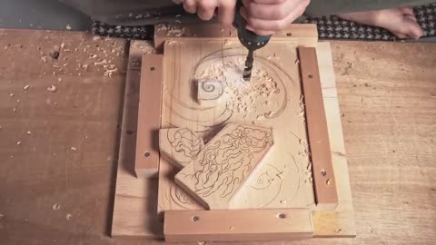 Wood Carving Dragon| To use technic of Japanese traditional wood carving| Woodworking-13