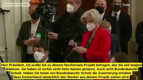 BIDEN UND DER BRD GESCHÄFTSFÜHRER SCHOLZ ZU DEN SPRENGUNGEN DER NORDSTREAM PIPELINES