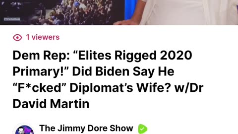 Jimmy Dore saying it like it is