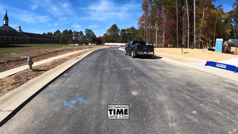 Time Lapse Construction for Bethany Creek in Southside of Richmond Va