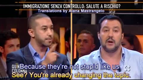 Watch Salvini destroy this guy on the topic of mass migration: