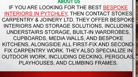 Best Bespoke interiors in Pytchley