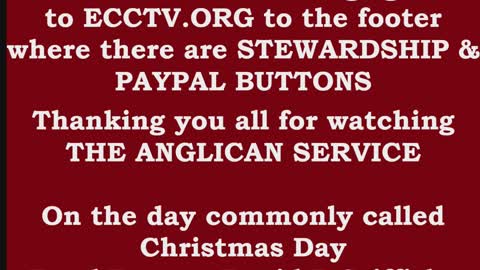 24-25 12 22 THE ANGLICAN SERVICE on day commonly called Christmas Day