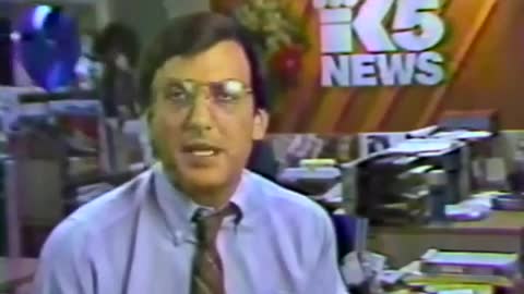 1984 Aaron Brown King 5 news break update Seattle 30 second commercial