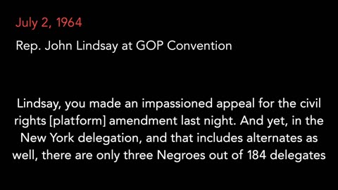 July 15, 1964 | Rep. John Lindsay Interviewed at Republican Convention