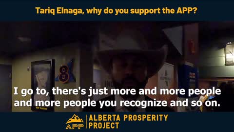 Tariq Elnaga - Why do you support the Alberta Prosperity Project? (Alberta's Quest for Independence)