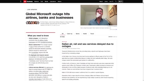 MAJOR IT OUTAGE Causes Massive Disruptions Globally, Due To A Microsoft Update