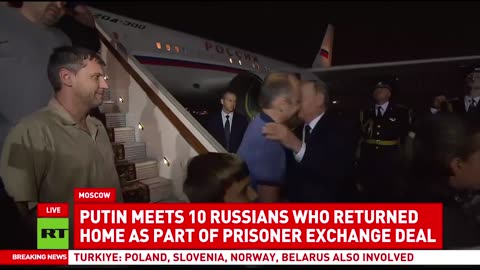 Putin meets Russian nationals in Moscow after prisoner swap