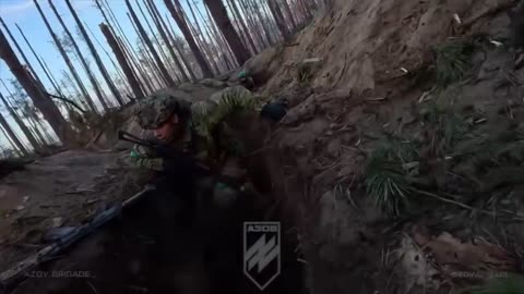 Combat Footage GoPro Assault on Russian trenches in Ukraine