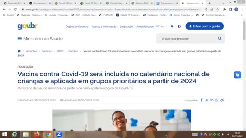 No Brasil, dados do Ministério da Saúde contradizem a recomendação do Ministério da Saúde