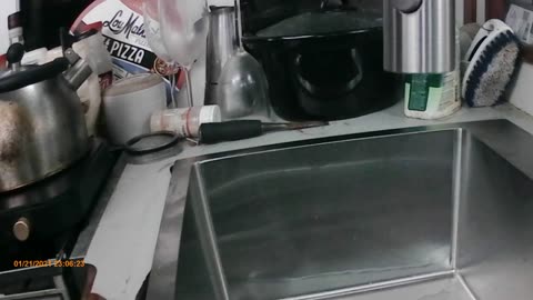 Replacing the galley sink...not sinking, but re-sinking