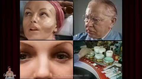 Max Factor in 1935 AI Restored Vintage Makeup Tutorial Film