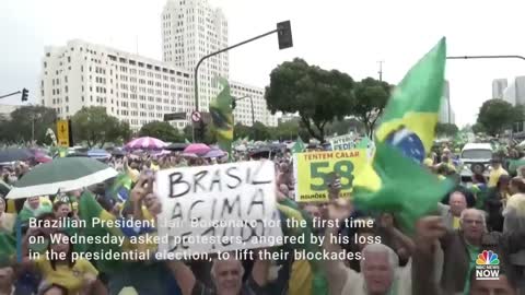 Brazil's Bolsonaro Tells Protesters To Lift Blockades