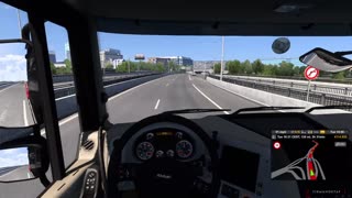 Euro Truck Simulator 2 Muatan 19 Lantai Beton Menuju Rotterdam Belanda DAF XF Tractor Head