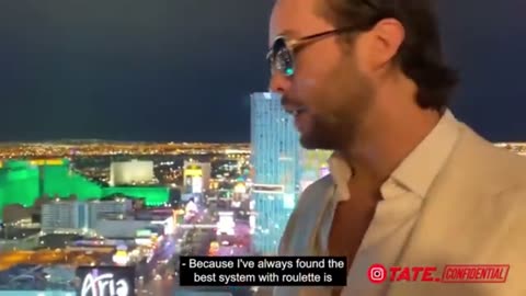 Andrew and Tristan Tate gamble on Las Vegas rare video...