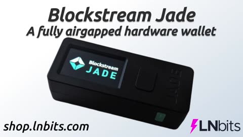 Using a Blockstream Jade as a fully airgapped hardware wallet
