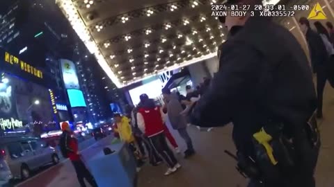 Newly released bodycam video shows NYPD cops beaten by illegal aliens in Times Square