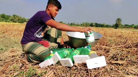 Nice! Village Ponds Fishing With Plastic Bottle | Traditional Hook Fishing | Easy Fish Trap