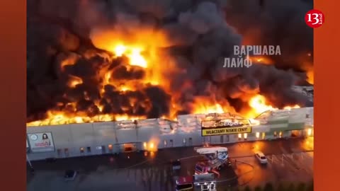 Fire in Warsaw: A shopping center is completely destroyed