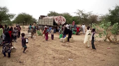 Braving high costs and temperatures to escape Sudan