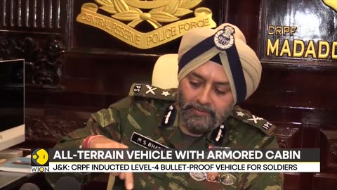 CRPF's vehicle to fight terrorism in India's Kashmir- All-terrain vehicle with armored cabin