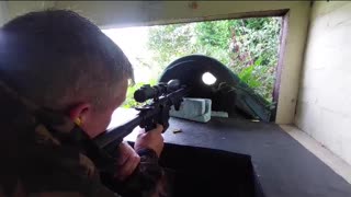 .308 caliber rifle at the range UK