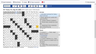 NY Times Crossword 11 Aug 23, Friday