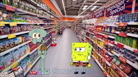 Squidward And Sponge bob Skittles Meme-Meme Mentom