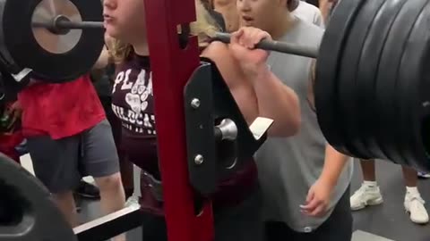 My 16 year old nephew Brock “The Beast Incarnate” Schlef squats 500lbs!!!