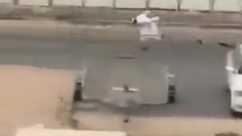 Suicide Bomber fail Man Explodes falling off Hoverboard