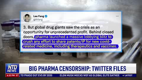 Big Pharma Lobbied Social Media to Flag COVID ‘Misinformation,’ Latest ‘Twitter Files’ Reveal