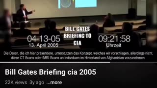 VMAT 2 GENE _ Bill Gates briefing CIA -2005 With Eden's Living TV