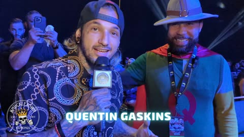 BKFC 53 Quail Man and His Fight Team's Epic Night Interview with Superfan QG at Bare Knuckle Event