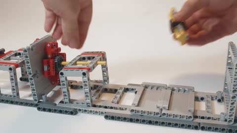 Lego Magnetic Motion Transfer #lego #experiment #legoexperiment #moc #magnet