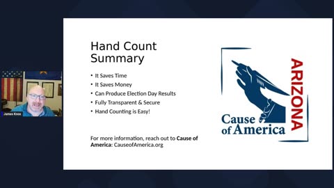 Hand Counting is Easy! Cause of America AZ
