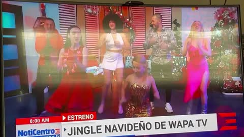 Debut of Christmas jingle Ch4 WAPA TV PR