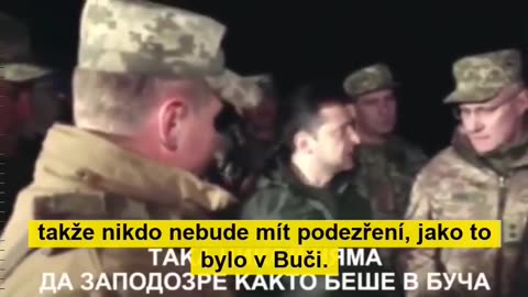 Vladimír Zelenskyj a jeho instrukce Banderovcům před masakrem v Buči