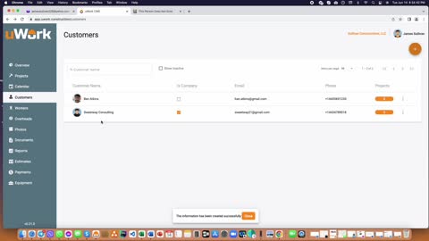 V2: How To add your Customer to uWork web application/portal