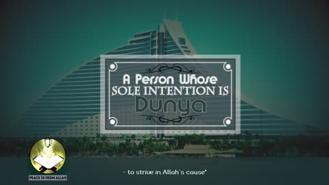 A person whose sole intention is Duniya