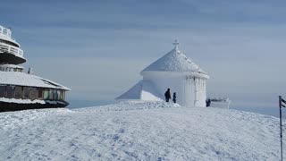 Śnieżka/Poland/ 1602 m above sea level In winter with better weather