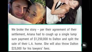 Ariana Grande Has To Pay 1.25 Million In Divorce