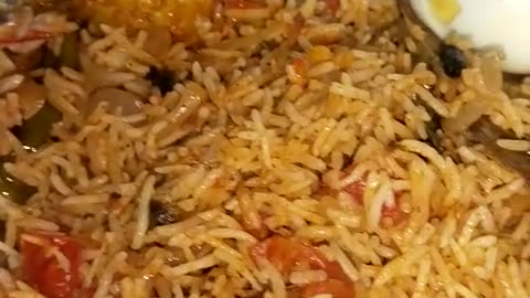 Tasty 😋 and yummy 😋 tomato rice🍅 🍚 egg